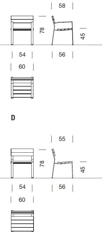 URBIDERMIS Садовый стул из дерева Harpo sun-id-1392608 - Вид №3
