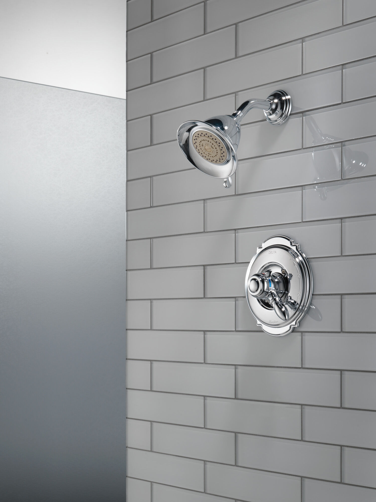 T17255-NP Облицовка для душа Monitor® серии 17 Delta Faucet Victorian Жемчужный никель и латунь - Вид №1