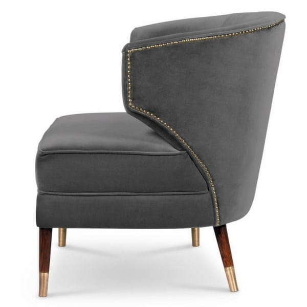 Бархатное кресло с подлокотниками Brabbu ARCH-00070822 - Вид №1