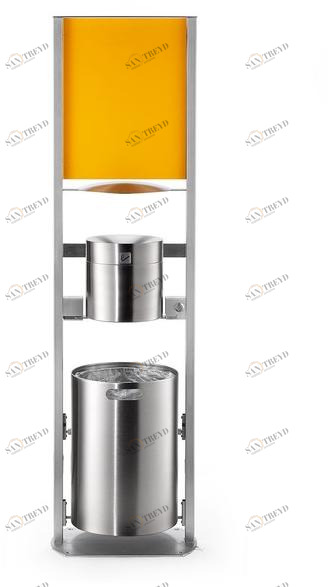 rosconi Контейнер для мусора из нержавеющей стали с пепельницей 59aar sun-id-1359241