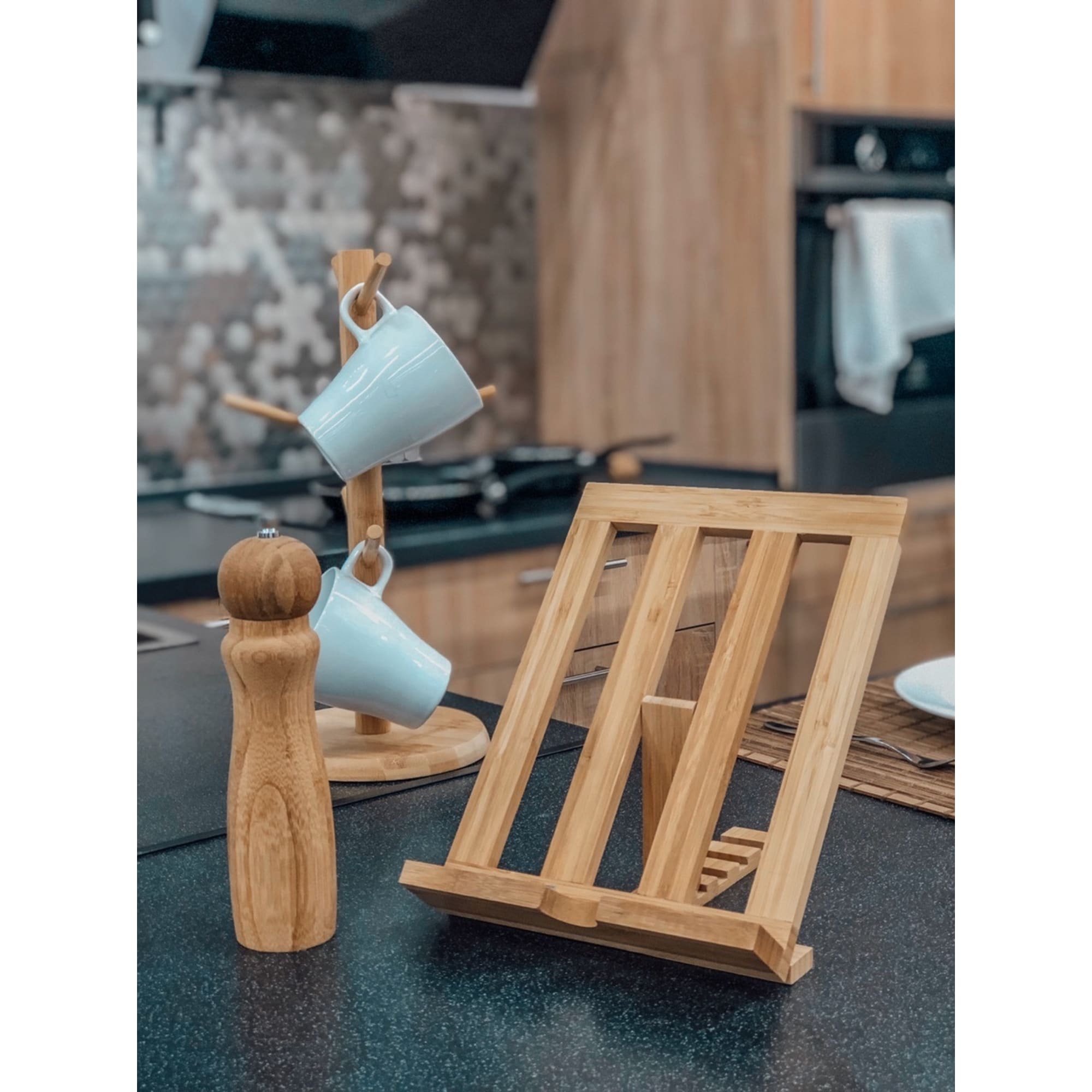 18581229 Держатель чашек BAO, 19,7х34,5 см, бамбук Santreyd  - Вид №3