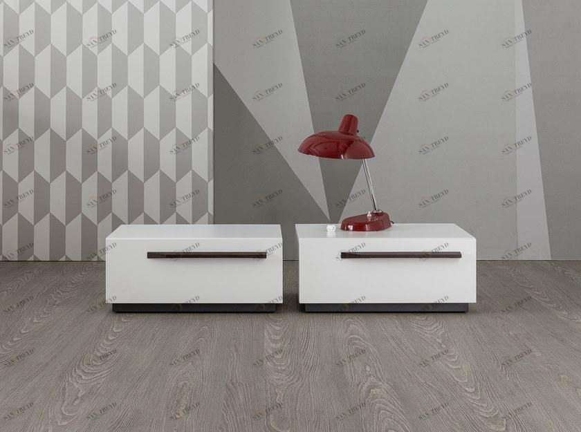 Bonaldo Тумбочка прикроватная лакированная прямоугольная с ящиками To be sun-id-1399295