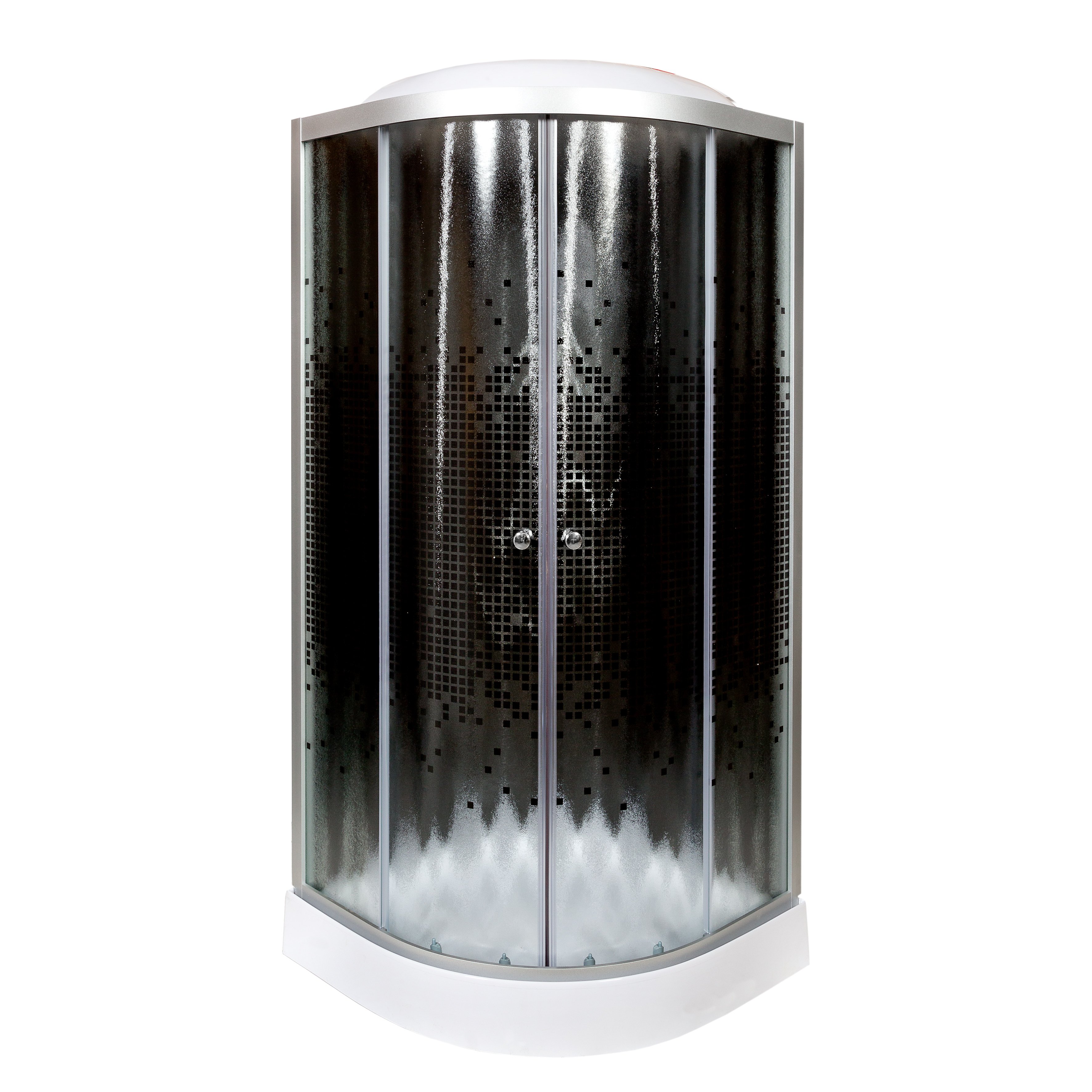 ЕМ4516 LED Душевая кабина DETO Серия EM L 801 с электрикой BLACK - Вид №14