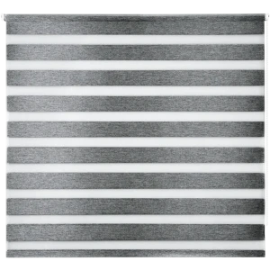 Штора рулонная день-ночь блэкаут Miamoza 180x175 см серая 82614534 STLM-2017519
