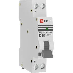 Дифференциальный автомат EKF Proxima 2P 10 А 30 мА 6 кА C 88883225 STLM-2095077