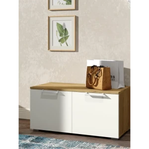 91824162 Тумба для обуви Комплектсистема Орегон 80x38x38 см 2 полки ЛДСП цвет белый STLM-1500181