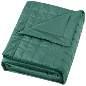INSPIRE Покрывало Etna велюровое темно-зеленое 240x220 см 89334843