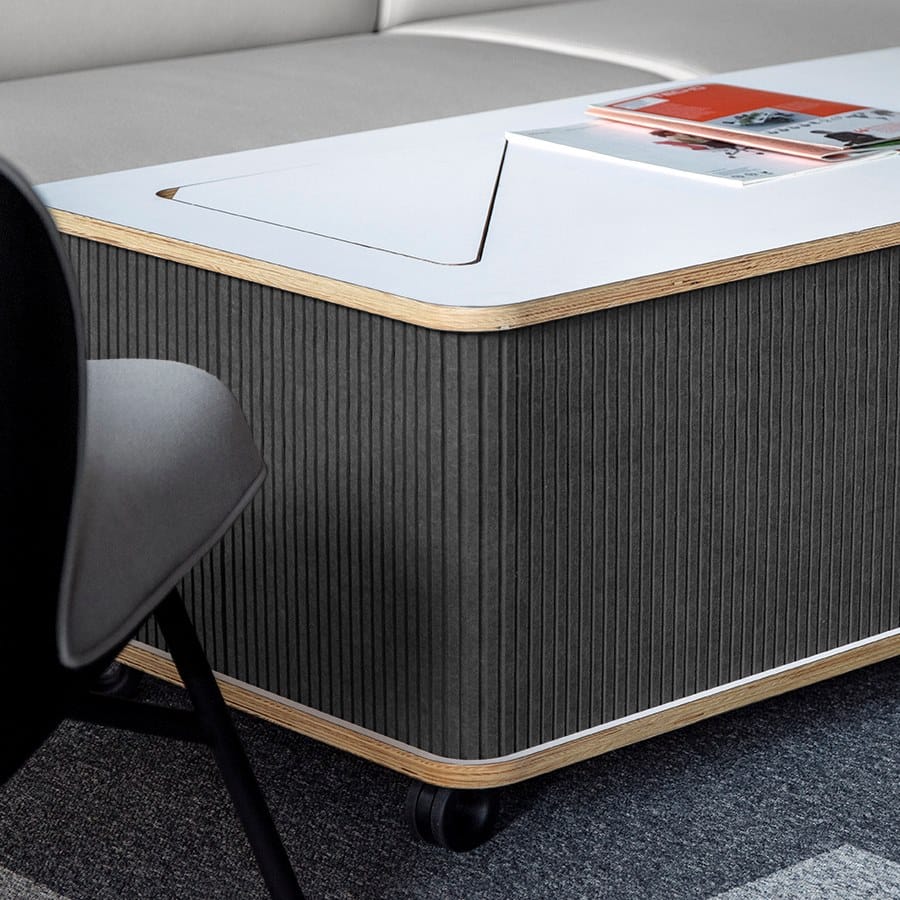 Низкий журнальный столик из войлока с колесами Askia THE CATCHER ARCH-00043317 - Вид №12