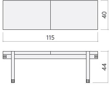 Kristina Dam Studio Скамейка из дуба Minimal sun-id-1486220 - Вид №4