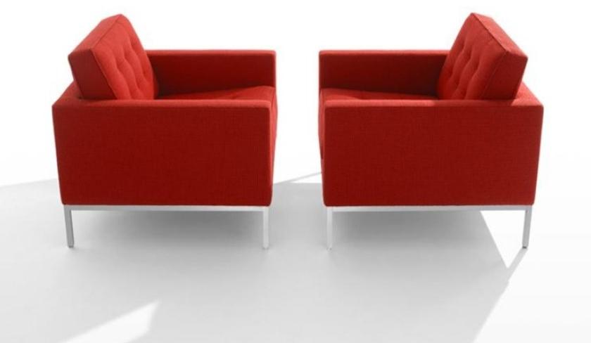 KNOLL Стеганое кресло с подлокотниками Florence knoll lounge sun-id-1496769 - Вид №1