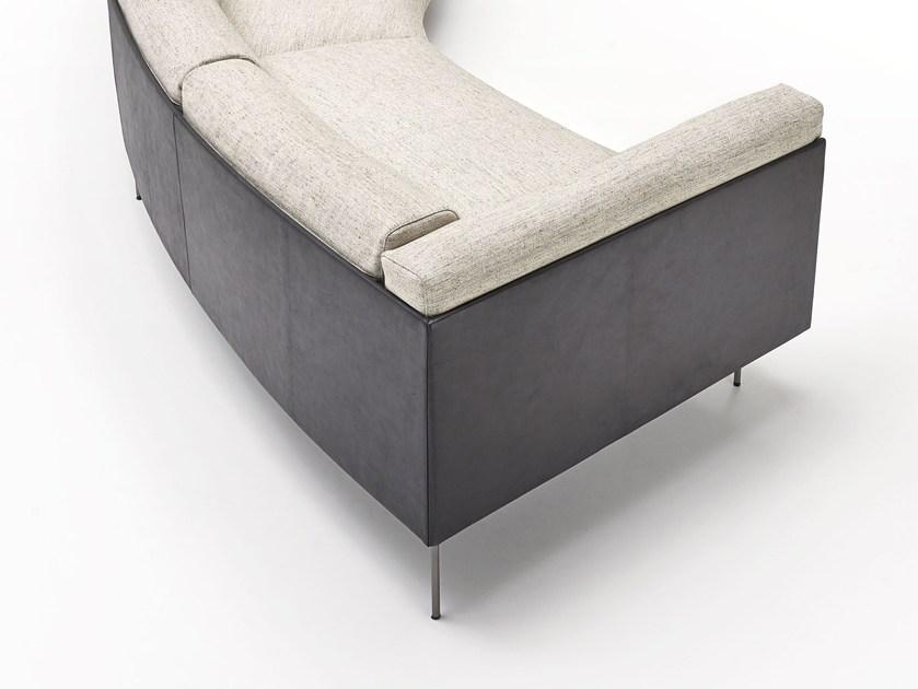 Living Divani Изогнутый диван со съемным чехлом из ткани Rod sun-id-1461115 - Вид №2