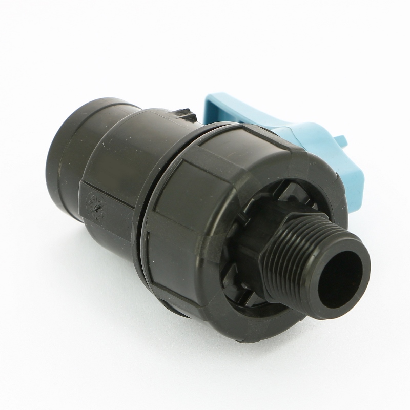 Кран обжим-Н Unidelta 25 х 3/4" для труб ПНД полипропилен PP-B 1072025003001 - Вид №1