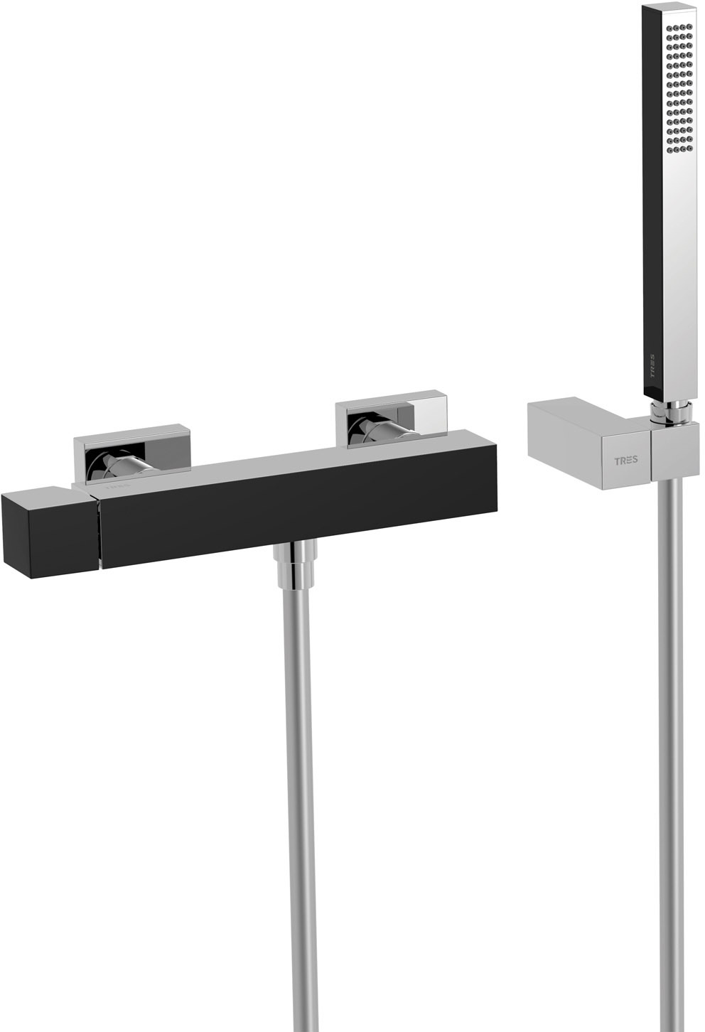 Настенный смеситель для душа CUADRO с одной ручкой -607167 TRES