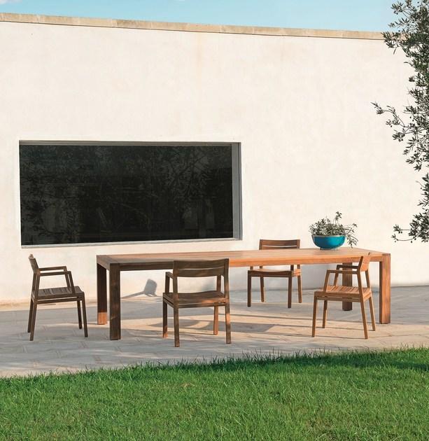 Ethimo Прямоугольный садовый стол из тика Costes Cota0100 - Вид №3