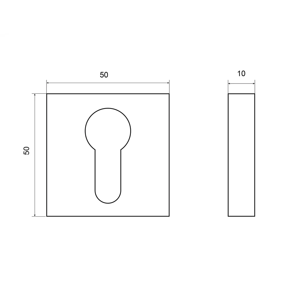 Накладка Palladium для скрытия личинки замка, хром 87099651 STLM-0073202 - Вид №3