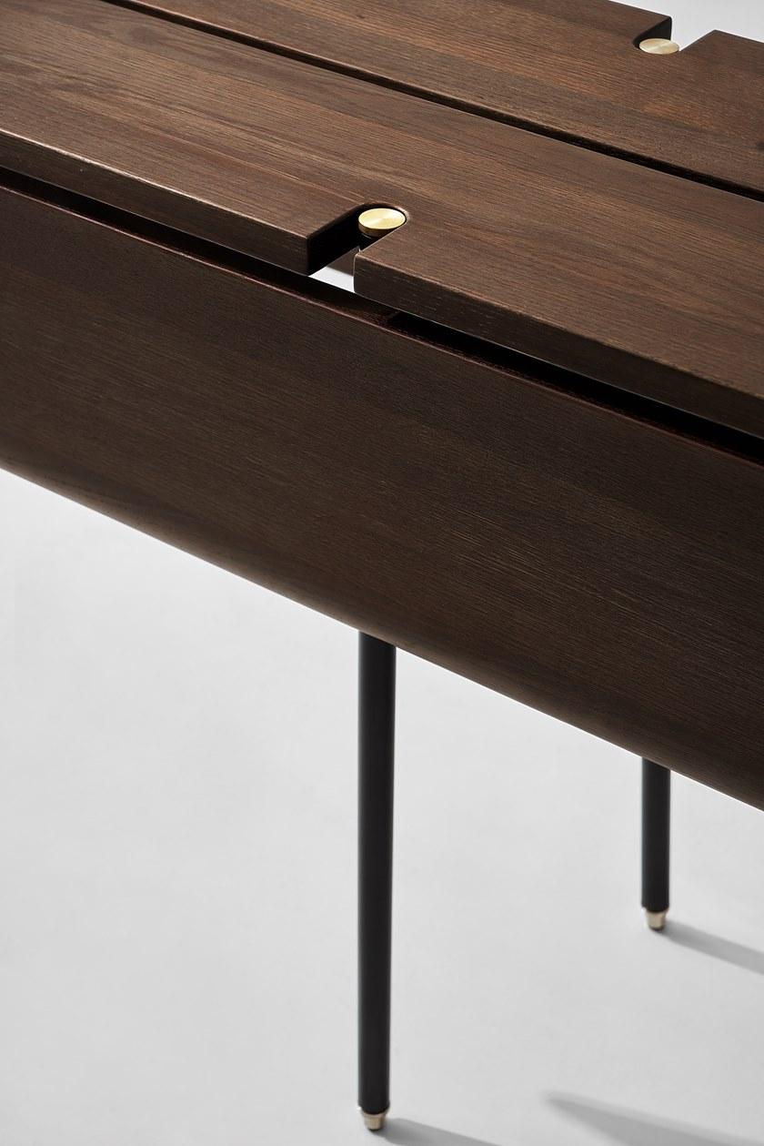 District Eight Выдвижная консоль из стали и дерева Stacking M234-dl  - Вид №3