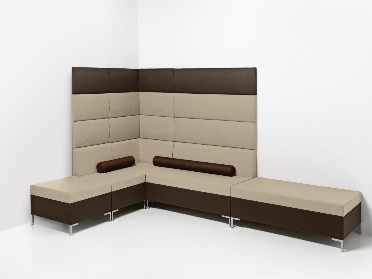 Abaco 752 Модульная система сидений. Сиденье и спинка мягкие. Стальной каркас. Угловой модуль. Et al. Abaco - Вид №2