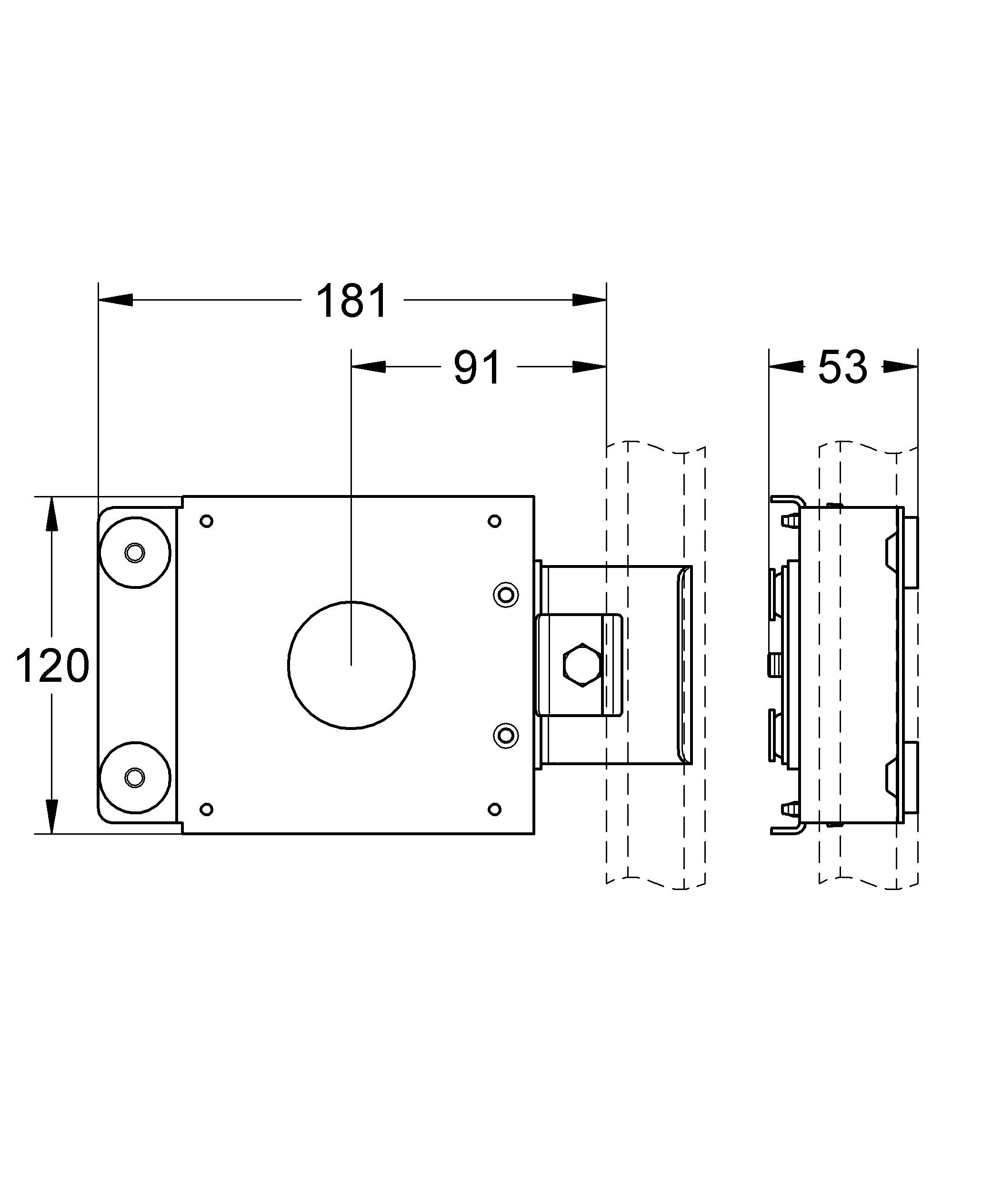 Кронштейн для боковых душей GROHE Rapid Pro (39066000) - Вид №1