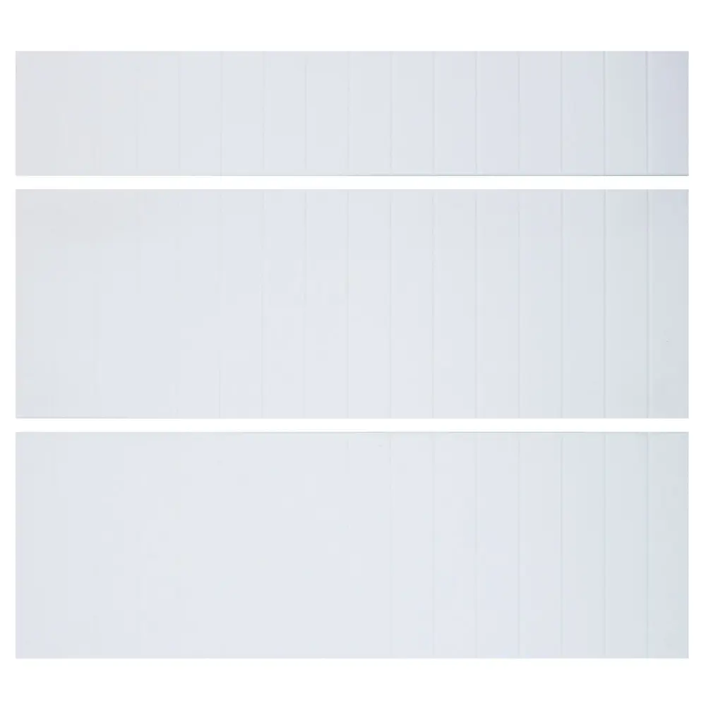 Двери для шкафа Delinia «Фенс белый» 80x15 см, МДФ, цвет белый, 3 шт Фэнс белый STLM-2168651