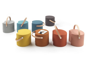 Модульная ткань круглый пуф