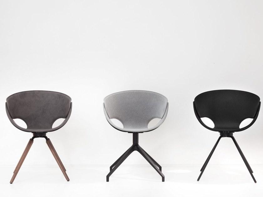 Tonon Стул с подлокотниками из кожи или ткани с паучьими ножками [email protected] 923.81 - Вид №1