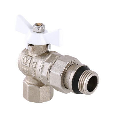 VT.228.NRW.04 Кран шаровой VALTEC BASE угловой с полусгоном и дополнительным уплотнением Valtec 1/2" 