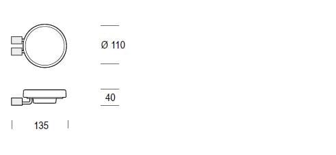 Керамическая настенная мыльница De Rosso дурман ARCH-00150855 - Вид №1