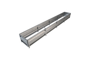 17773468 Сборная грядка GU 0.5х4 м, серебристая 30011_GU504Zn Delta-Park