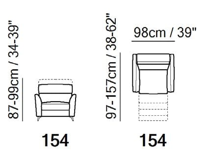 Тканевое кресло с подголовником Natuzzi Italia Стэн ARCH-00016625 - Вид №2