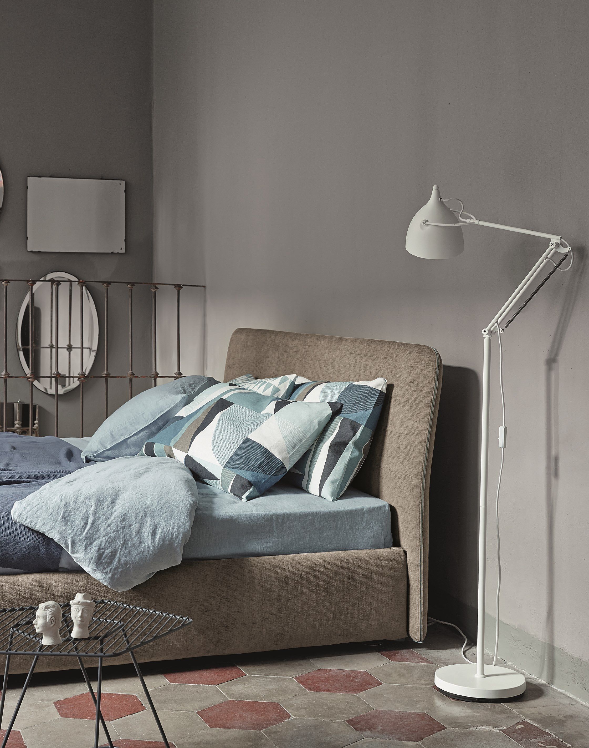 Двуспальная кровать из ткани с мягким изголовьем BONALDO TONIGHT ARCH-00050730 - Вид №8