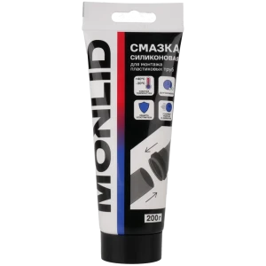 Смазка силиконовая MONLID для канализационных труб 200 г