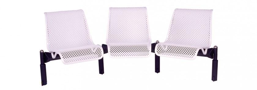 Euroform W Скамья металлическая со спинкой на балке  70m/ 1/ 1.2 / 1.3/ 3  - Вид №1