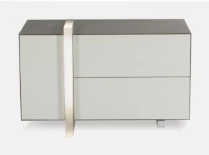 MORADA Прямоугольная прикроватная тумбочка из дуба с ящиками с подсветкой Luna del mar Lunadelmar ns