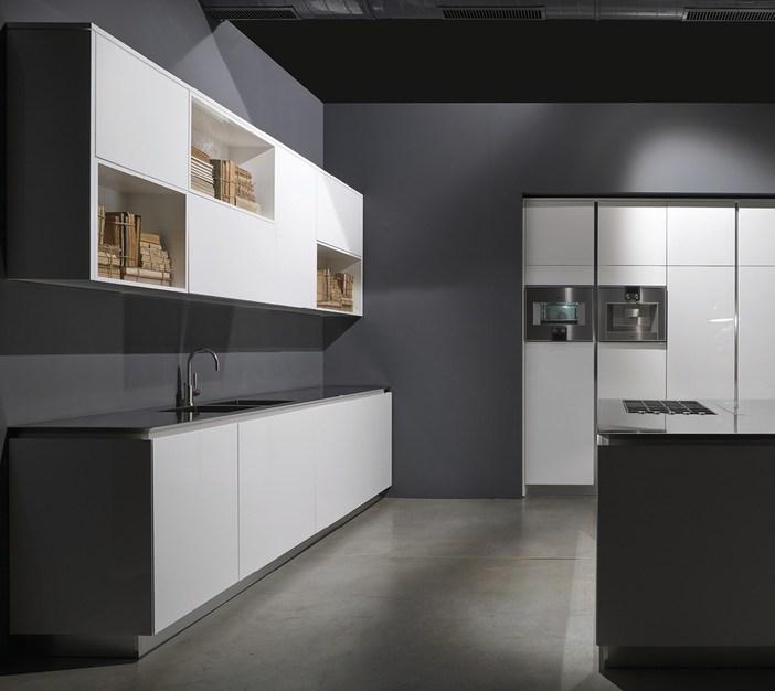 RIFRA Кухня с островом в чистом глянцевом белом лаке Fly sun-id-1426814 - Вид №7