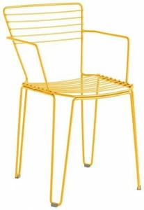 iSimar Садовый стул из оцинкованной стали с подлокотниками Menorca 8035