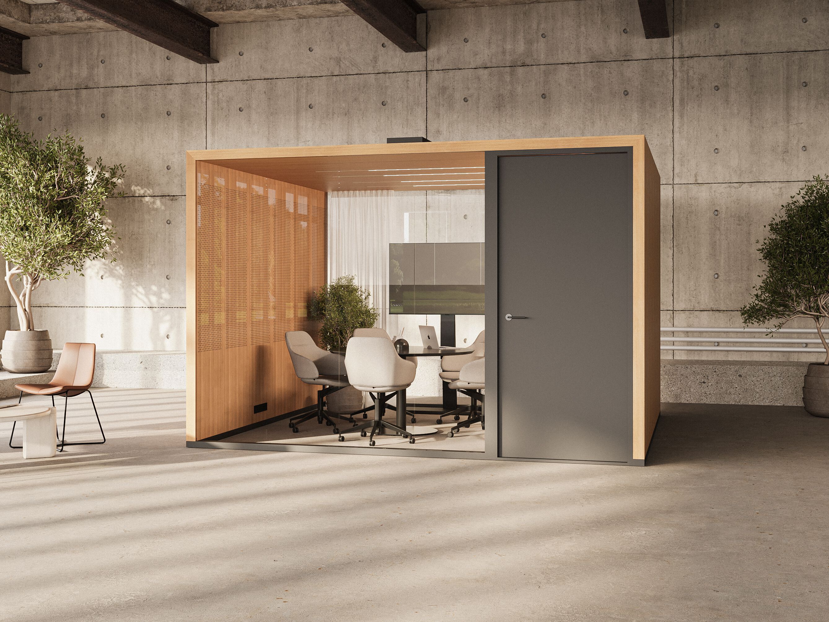 Мультимедийная многосторонняя акустическая офисная кабина Taiga Concept Lohko Flex ARCH-00024673