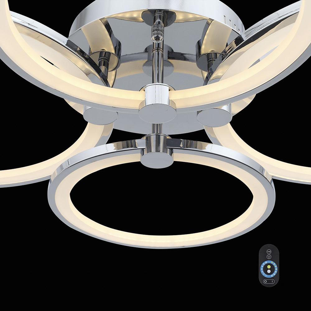 Потолочная светодиодная люстра ST Luce Twiddle Dimmer SL867.112.04 ST LUCE ДИЗАЙНЕРСКИЕ, TWIDDLE DIMMER 137047 Хром  - Вид №1