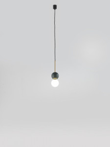 089944 Люстра 1L С1280 черная, черный мрамор Aromas del Campo Dalt