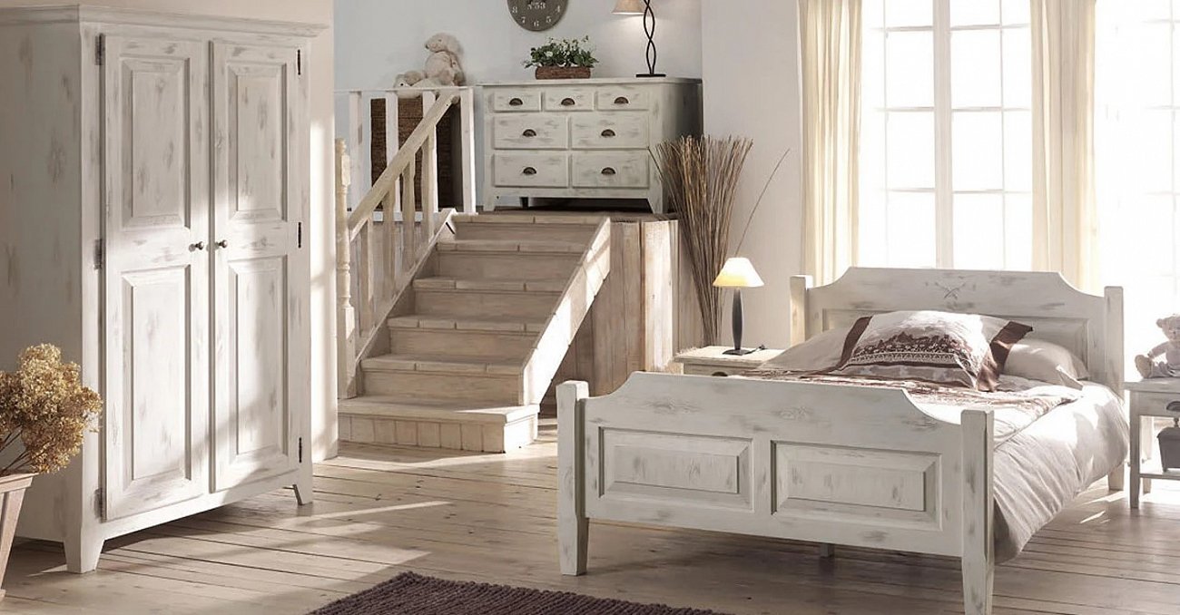 Комод белый состаренный с 5 ящиками 26 Solea VAVI КОМОД SOLEA 132566 Белый  - Вид №2