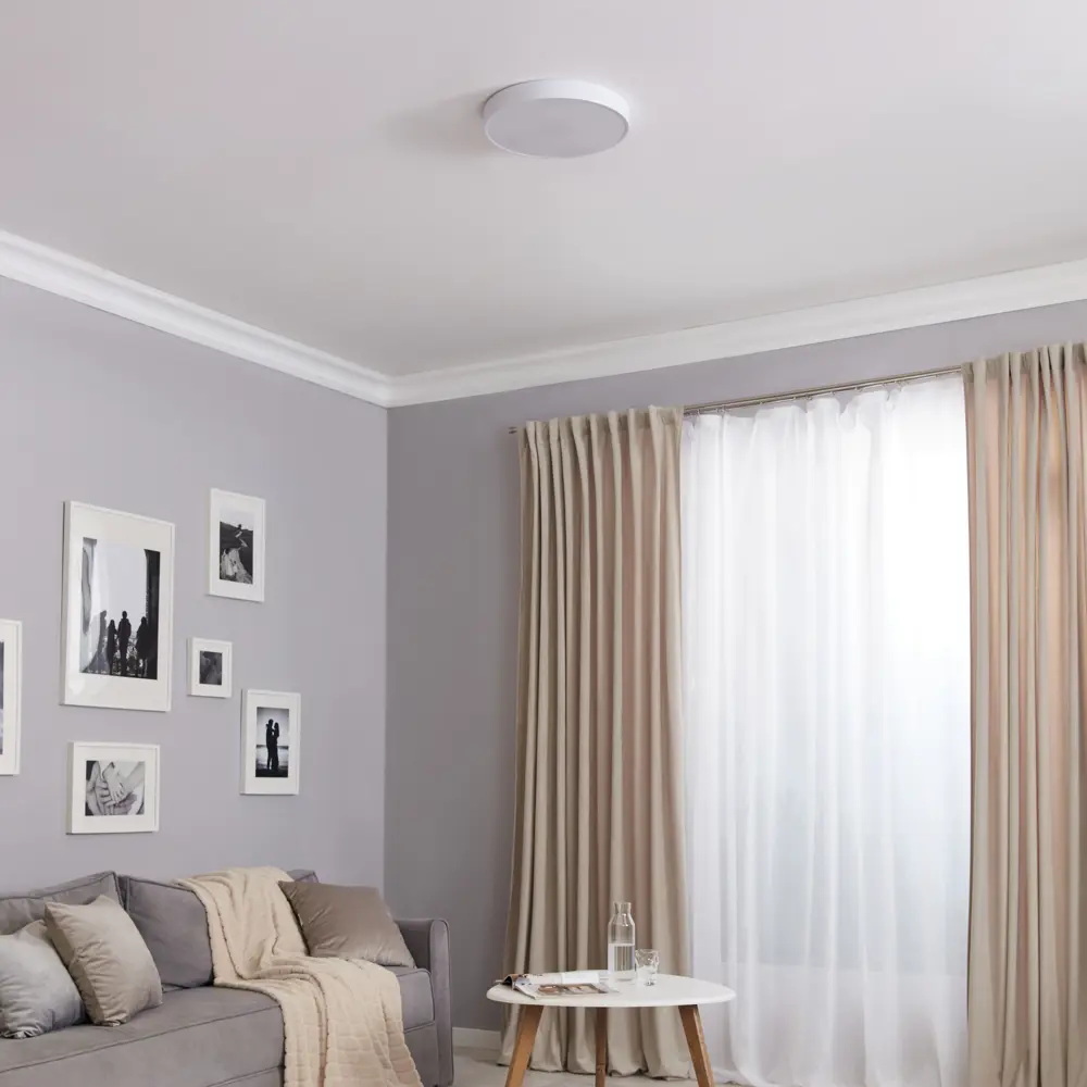 Светильник настенно-потолочный светодиодный Семь огней 230 В 72 Вт 28 м² регулируемый белый свет 40 см цвет белый STLM-2054747 - Вид №10