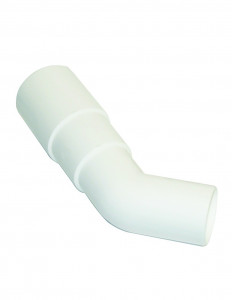 562300 001 00  Колено разнонаправленное для сифона для ванны, диам. 40,45, 50, коническое уплотнение Valentin Белый