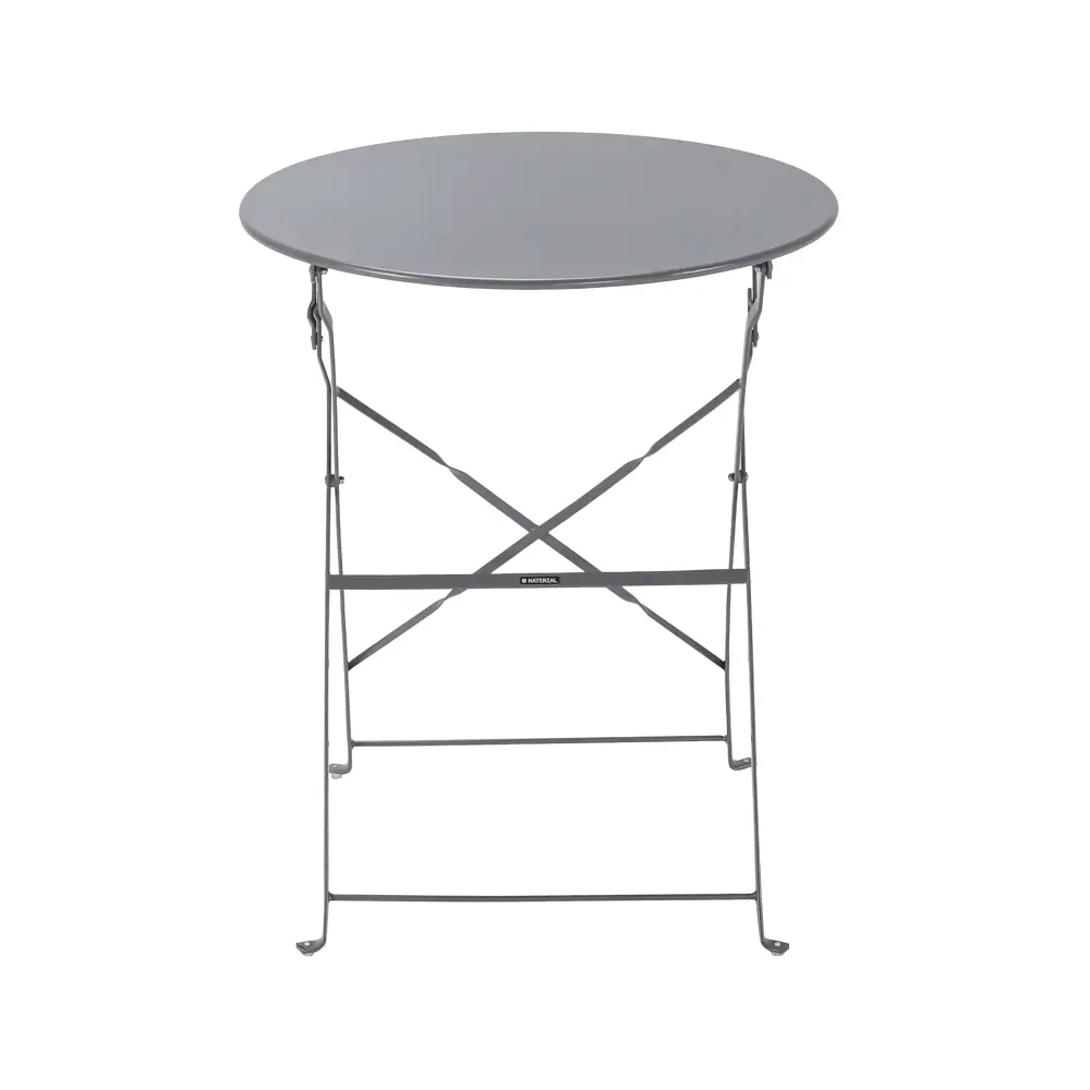 Стол садовый круглый Naterial Flora Origami складной 60х71 см сталь темно-серый STLM-2012696 - Вид №3