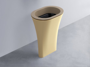 AMLA65-AN+AMPILO-N+AMCOLO-CN Раковина Amedeo Ovale отдельностоящая cielo Enjoy + Amedeo