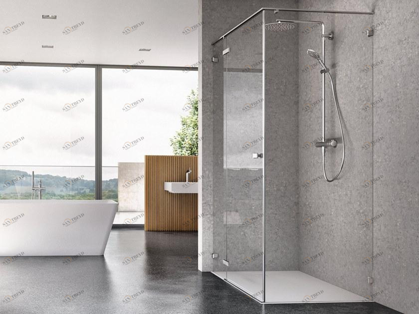 DUSCHOLUX Душевая кабина стеклянная с распашной дверцей sun-id-1379588