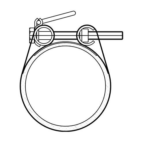 SANIT 135448051040 FRIACLAMP ремонт нержавеющей стали зажим в одной части  - Вид №1