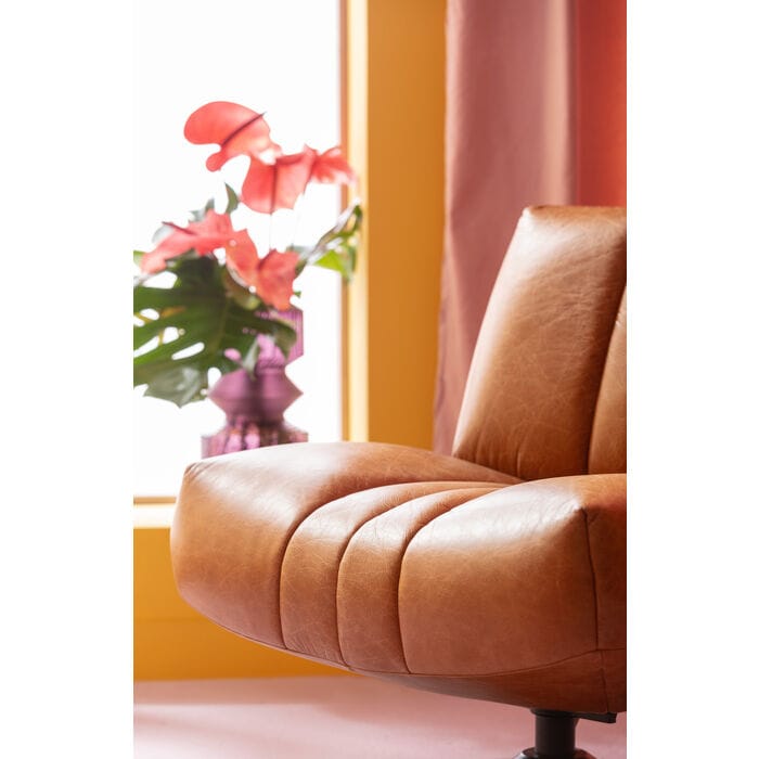 Кожаное вращающееся кресло KARE Design NAPA ARCH-00000836 - Вид №1