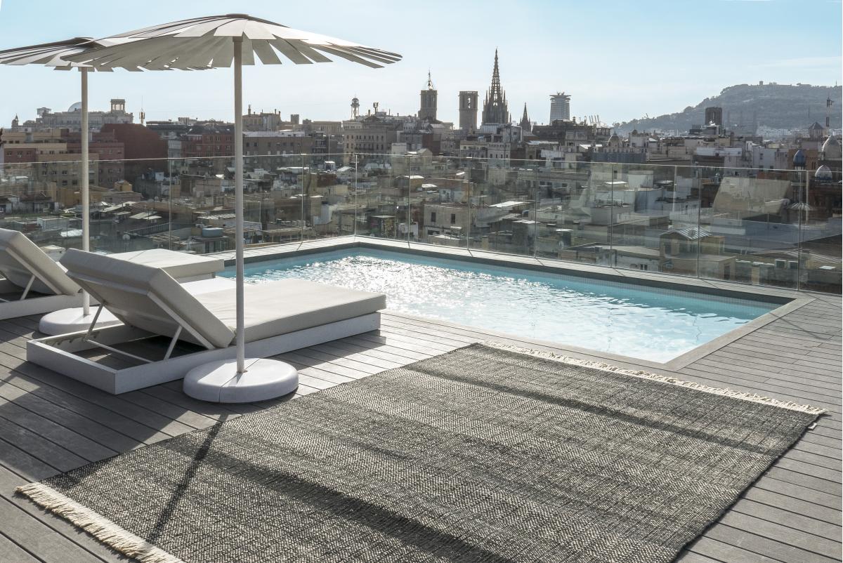 085206 Уличный ковер Texture Black Nanimarquina Tres Santreyd - Вид №1