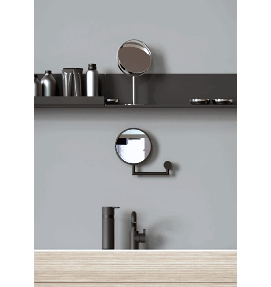 FROST Увеличительное зеркало 1 » черное Нержавеющая сталь Черный N1942-B  - Вид №1