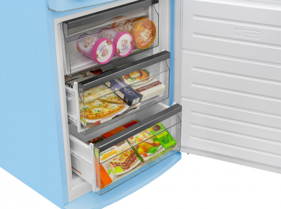 9231640 Холодильник с морозильником   Schaub Lorenz SLU S335U4E голубой STDN-0081363 - Вид №5