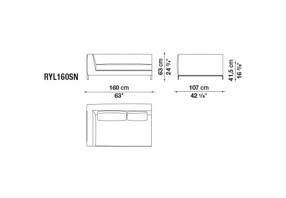 Угловой диван из ткани B&B Italia ARCH-00050600 - Вид №16